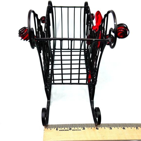 Cork Cage Sleigh Metal Cork and Wine Bottle Holder - Picture 11 of 11